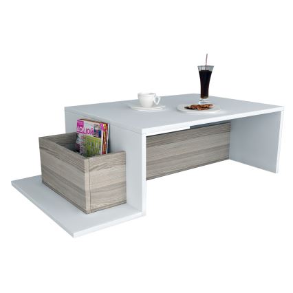Konferenční stolek POT 107x60 cm bílá