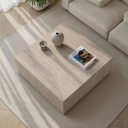 Konferenční stolek PRIZMA 90x90 cm béžová