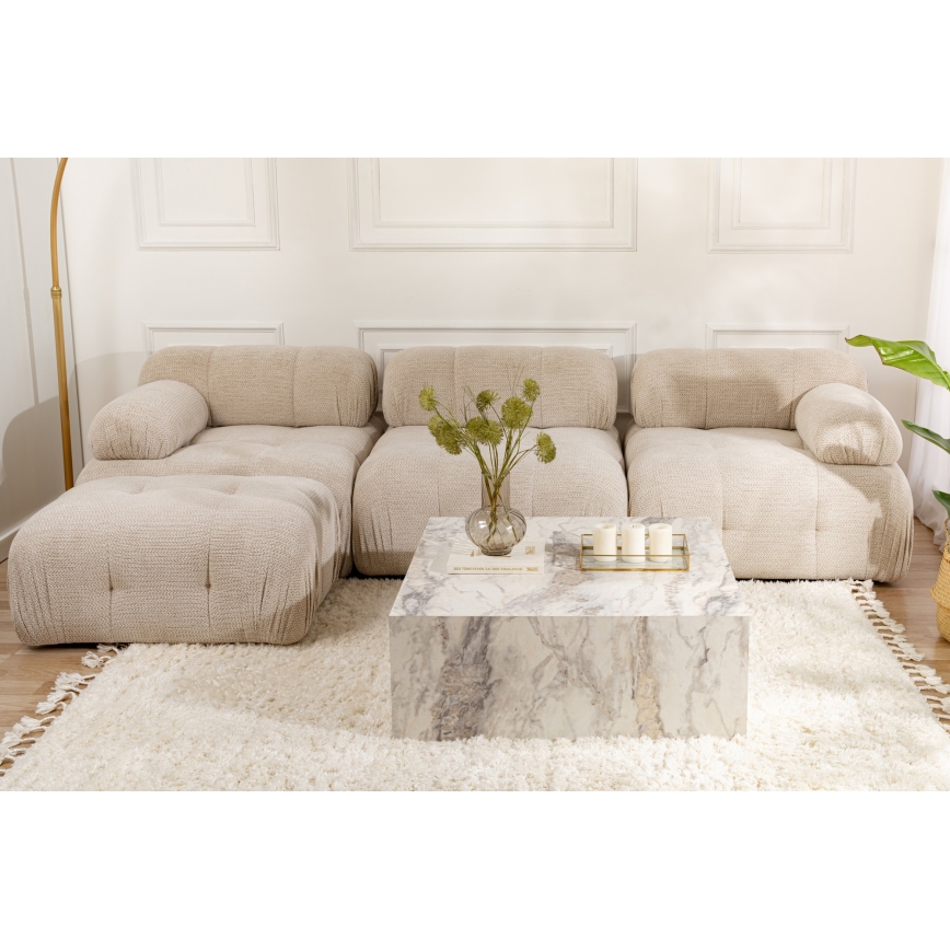 Konferenční stolek PRIZMA 90x90 cm mramor