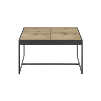 Konferenční stolek PULSE 83x83 cm dub/černá