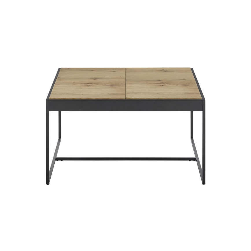 Konferenční stolek PULSE 83x83 cm dub/černá