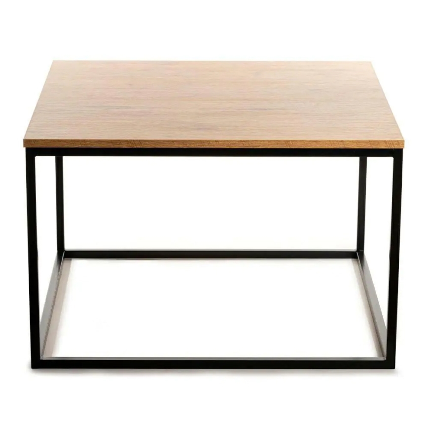 Konferenční stolek QUAD 50x80 cm černá/hnědá