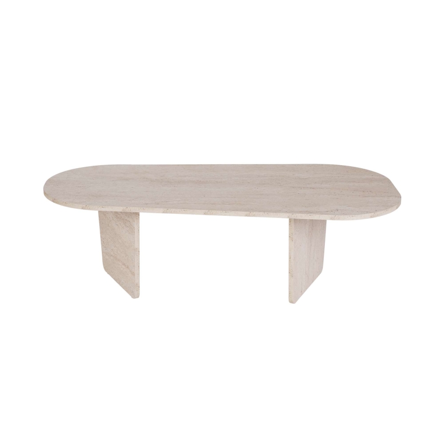Konferenční stolek ROND 130x65 cm béžová