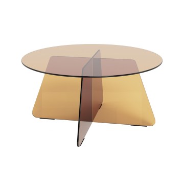 Konferenční stolek SANOS 80 cm kouřová hnědá