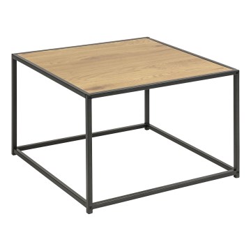 Konferenční stolek SARON 60x60 cm dub/černá