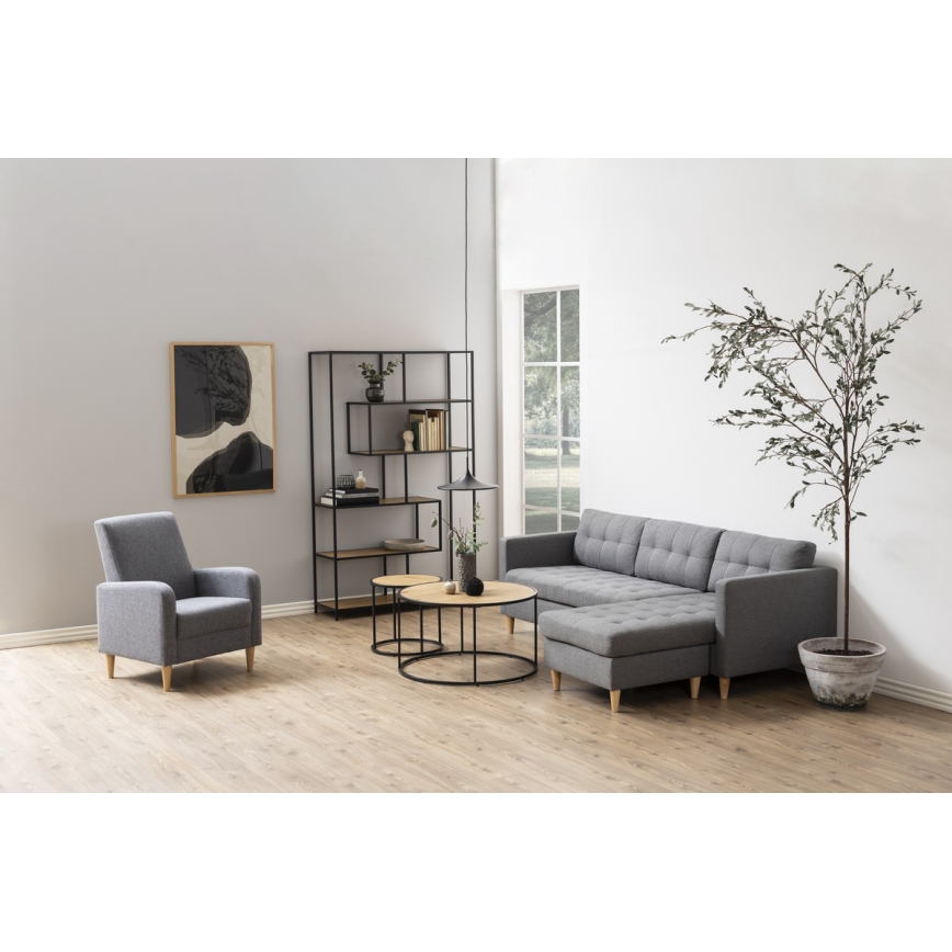 Konferenční stolek SARON 80 cm dub/černá