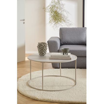 Konferenční stolek SARON pr. 80 cm šedá