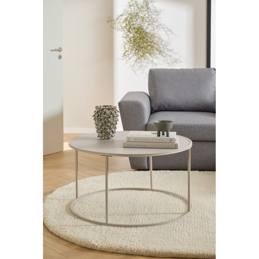 Konferenční stolek SARON pr. 80 cm šedá