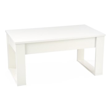 Konferenční stolek se zásuvkami NEA 52x110 cm bílá