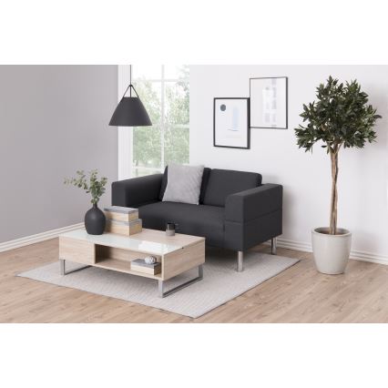 Konferenční stolek se zvedací deskou ENZO 110x60 cm bílá/dub sonoma