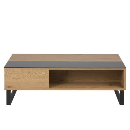 Konferenční stolek se zvedací deskou ENZO 110x60 cm černá/dub