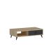 Konferenční stolek SILVER 33x90 cm antracit/béžová