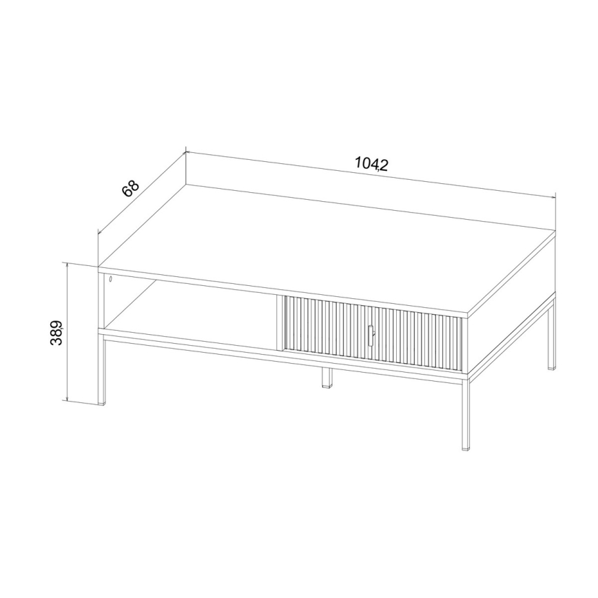 Konferenční stolek SUE černá
