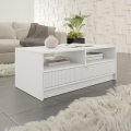 Konferenční stolek TIRENO 100x40 cm bílá