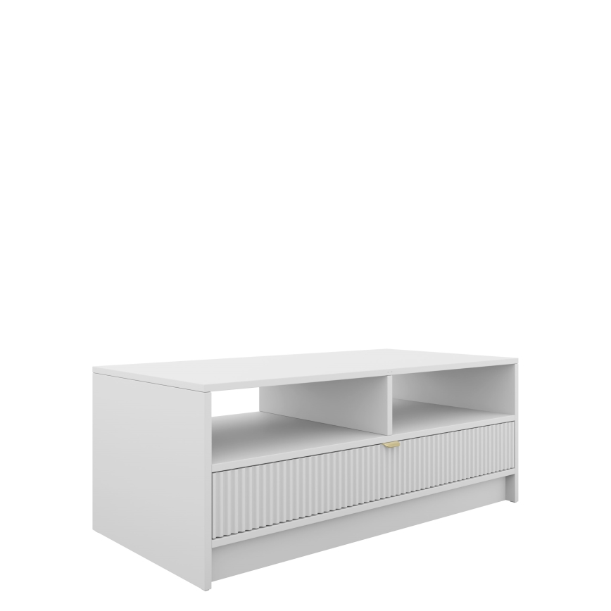 Konferenční stolek TIRENO 40x100 cm bílá