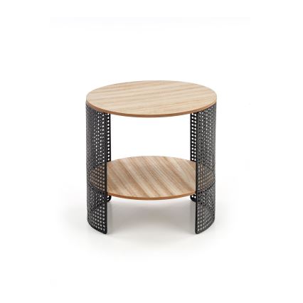 Konferenční stolek TRAFICA 41x41 cm černá/béžová