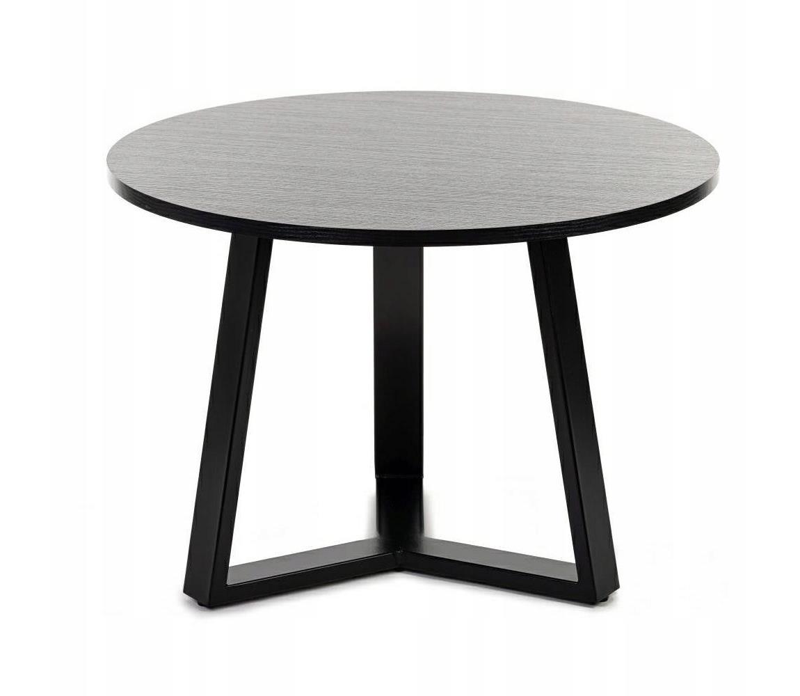 HowHomely Konferenční stolek TRILEG 48x70 cm černá 