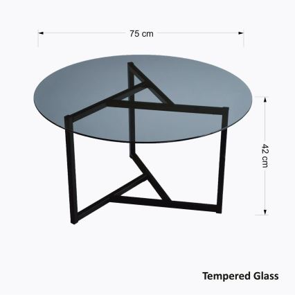 Konferenční stolek TRIO 75 cm černá