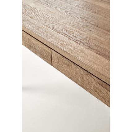 Konferenční stolek TULUZA 41x120 cm zlatý ořech/černá