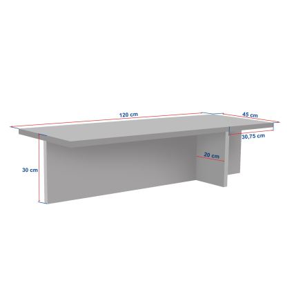 Konferenční stolek VERUM 120x45 cm béžová