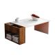 Konferenční stolek VIEW 34x95 cm bílá/hnědá