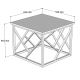 Konferenční stolek WODA 42x53 cm hnědá/černá