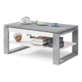Konferenční stůl se zvedací deskou a policí NEA 110x65 cm beton/bílá
