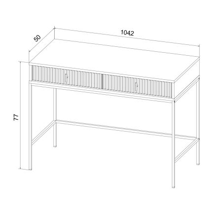 Konzolový stolek SUE 104x50 cm zelená/černá