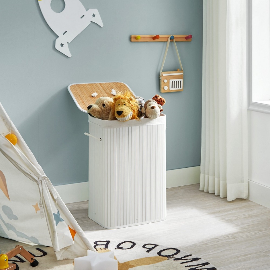 Koš na prádlo GUS bílá