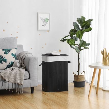 Koš na prádlo GUS černá