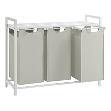 Koš na prádlo REX bílá