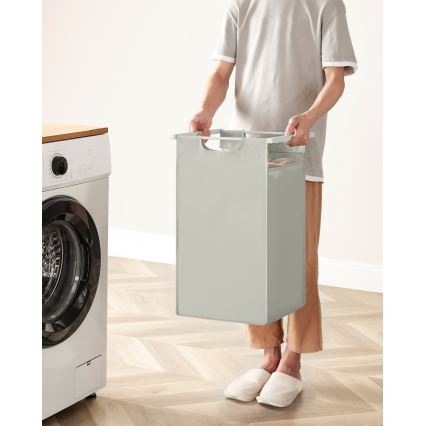 Koš na prádlo REX bílá