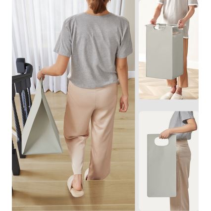 Koš na prádlo REX bílá