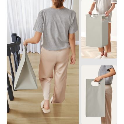 Koš na prádlo REX bílá