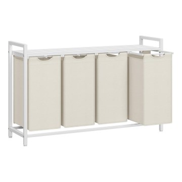 Koš na prádlo REX bílá