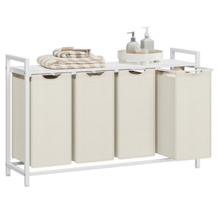 Koš na prádlo REX bílá