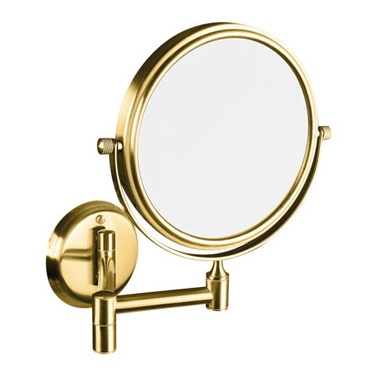 Kosmetické zrcátko 18x25 cm nerez/zlatá