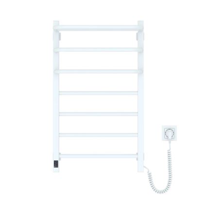 Koupelnový elektrický radiátor s termostatem FORTIS 350W/230V 80,6 cm IP44 bílá pravá