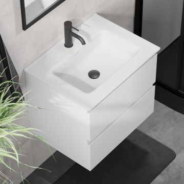 Koupel skříňka s umyvadlem KENWOOD 61x52x47 cm bílá