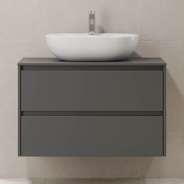 Koupel skříňka TRONDHEIM pro umyvadlo 90x57x46 cm antracit