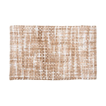 Koupelnová předložka BELWEDER 60x100 cm béžová/bílá