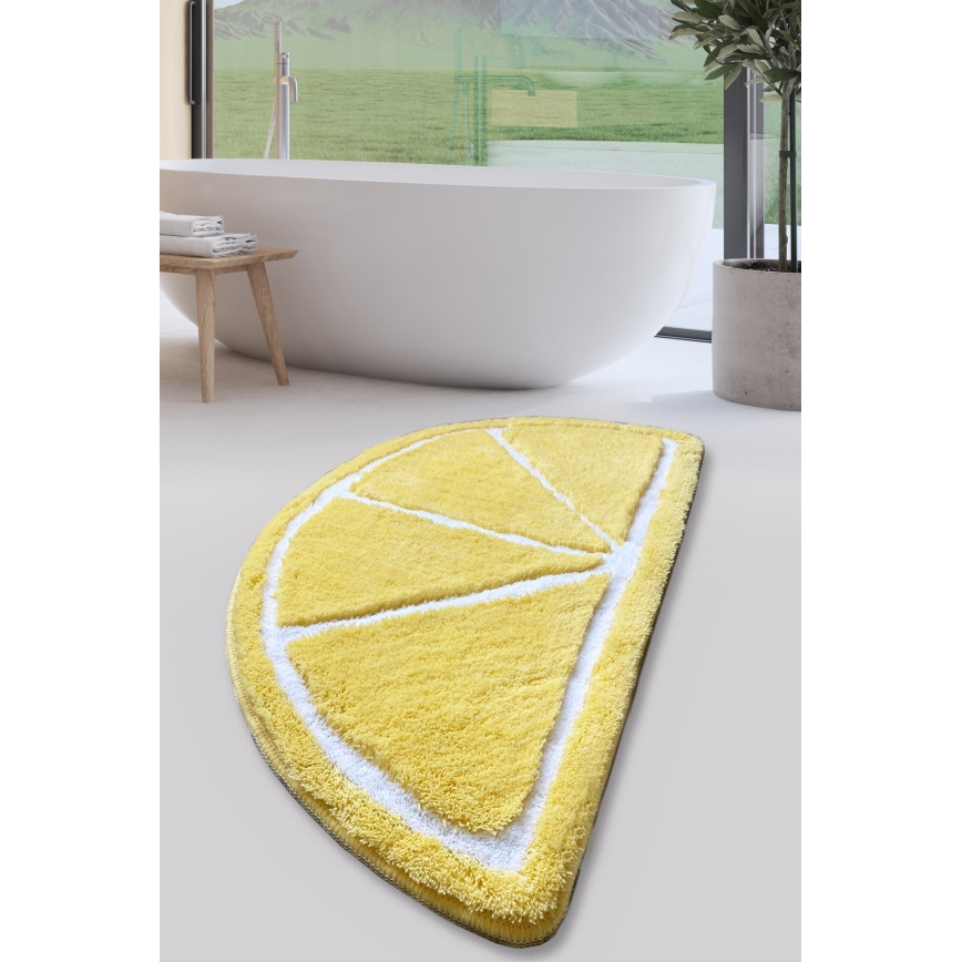 Koupelnová předložka LIMON 60x100 cm citrón