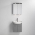 Koupelnová skříňka s umyvadlem ASTRID + LED zrcadlová skříňka 4xLED/4,3W/230V IP44 šedá