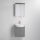 Koupelnová skříňka s umyvadlem ASTRID + LED zrcadlová skříňka 4xLED/4,3W/230V IP44 šedá