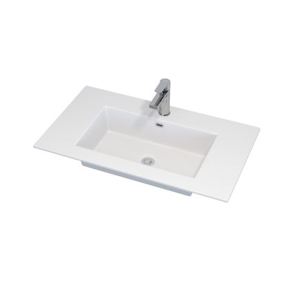 Koupelnová skříňka s umyvadlem GRIBSKOV 80 cm béžová/dub/bílá