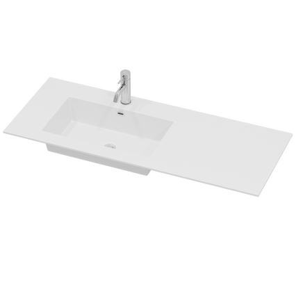Koupelnová skříňka s umyvadlem HELSINKI 115 cm levá/černá
