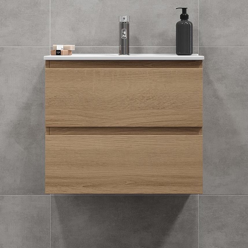 Koupelnová skříňka s umyvadlem HENRY 61 cm bílá