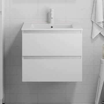 Koupelnová skříňka s umyvadlem HENRY 61 cm dub