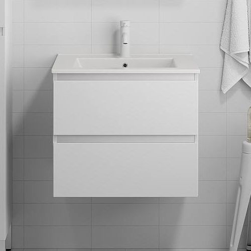 Koupelnová skříňka s umyvadlem HENRY 61 cm dub