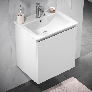 Koupelnová skříňka s umyvadlem KENWOOD 51x55x41 cm bílá